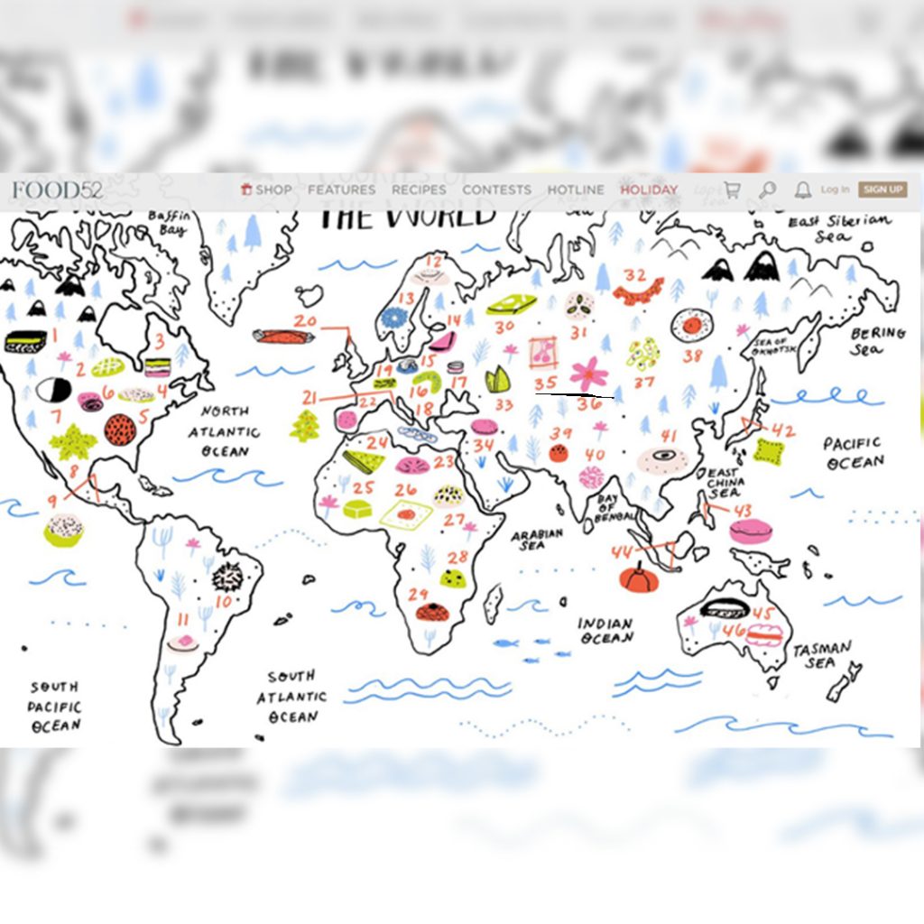 cookies of the world map