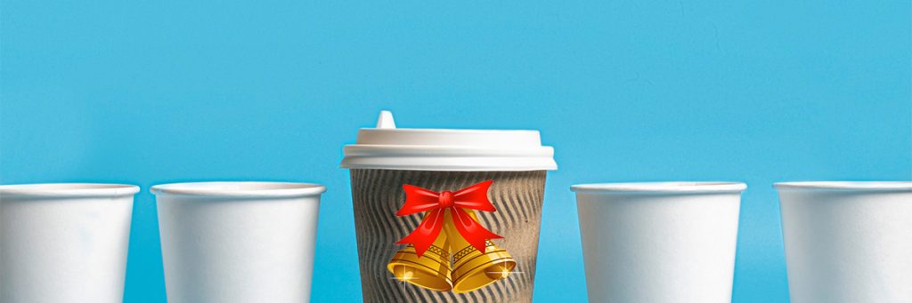 holiday coffee cups